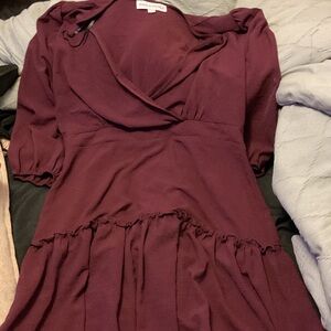 Elegant Purple Women's Dress